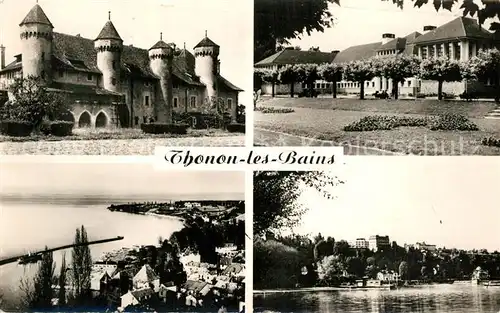 AK / Ansichtskarte Thonon les Bains Chateau de Ripaille Etablissement Thermal Port Quai Lac Leman Thonon les Bains