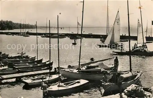 AK / Ansichtskarte Thonon les Bains Le Port et la Pointe d Yoire Lac Leman Thonon les Bains