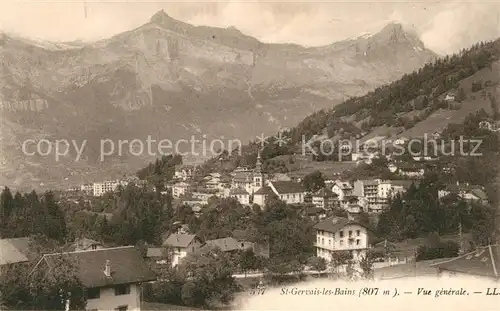 AK / Ansichtskarte Saint Gervais les Bains Vue generale Alpes Saint Gervais les Bains