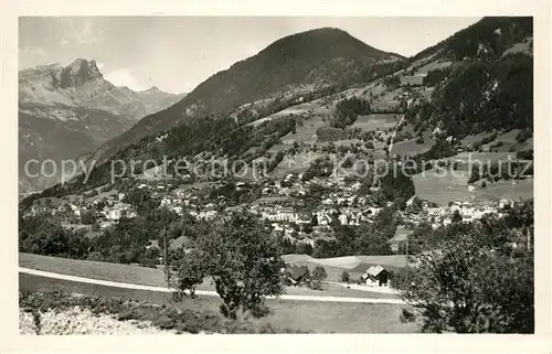 AK / Ansichtskarte Saint Gervais les Bains Vue generale Gare du Telepherique et Tete Noire Alpes Saint Gervais les Bains
