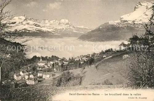 AK / Ansichtskarte Saint Gervais les Bains Le bruillard dans la vallee Alpes Saint Gervais les Bains