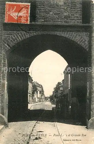 AK / Ansichtskarte Pont de Veyle Pont Levis et Grand Rue Pont de Veyle