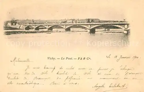 AK / Ansichtskarte Vichy_Allier Le Pont Vichy Allier