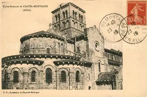 AK / Ansichtskarte Chatel Montagne Eglise Romane Chatel Montagne