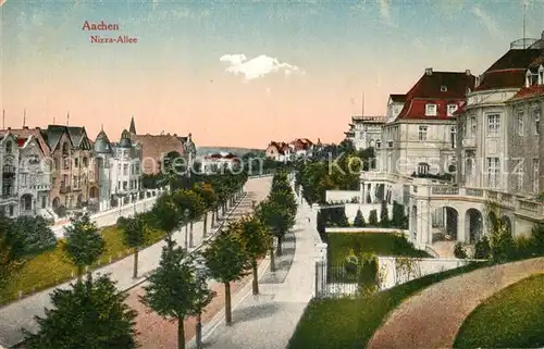 AK / Ansichtskarte Aachen Nizza Allee Aachen