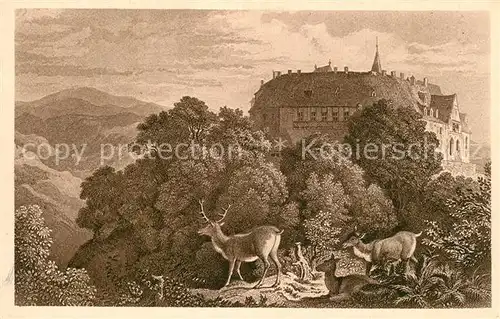 AK / Ansichtskarte Wernigerode_Harz K?nstlerkarte L. Richter 1838 Wernigerode Harz