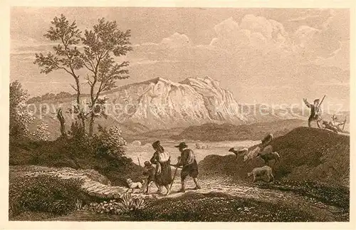 AK / Ansichtskarte Sachsenstein_Harz K?nstlerkarte L. Richter 1838 