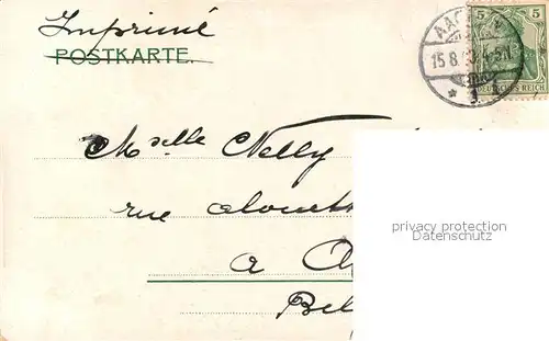 AK / Ansichtskarte Aachen Theater und Kaiser Wilhelm Denkmal Aachen