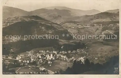 AK / Ansichtskarte Schoenau_Schwarzwald Panorama Schoenau Schwarzwald