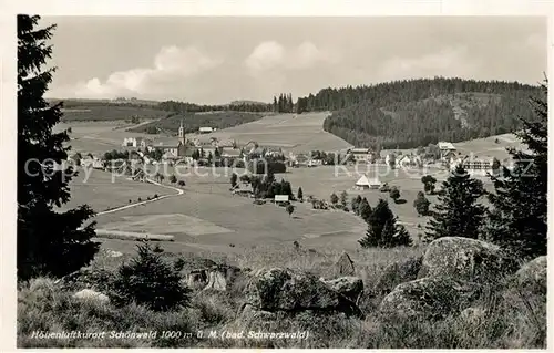 AK / Ansichtskarte Schoenwald_Schwarzwald Panorama Schoenwald Schwarzwald
