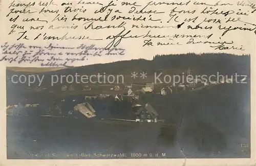 AK / Ansichtskarte Schoenwald_Schwarzwald Hotel Victoria Panorama Schoenwald Schwarzwald