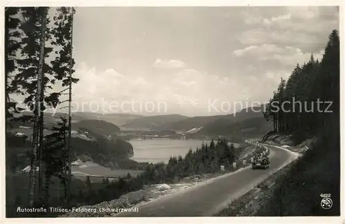 AK / Ansichtskarte Titisee Autostrasse Feldberg Titisee