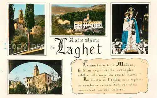AK / Ansichtskarte Laghet Sanctuaire Notre Dame Monastere La Trinite Madone Laghet