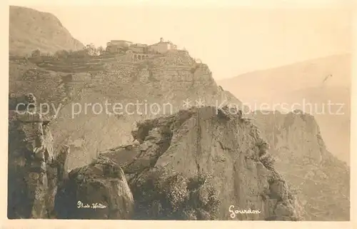 AK / Ansichtskarte Gourdon_Alpes Maritimes Panorama Alpes Gourdon Alpes Maritimes