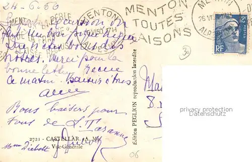 AK / Ansichtskarte Castellar Vue generale Castellar