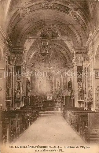 AK / Ansichtskarte La_Bollene Vesubie Interieur de l Eglise La_Bollene Vesubie