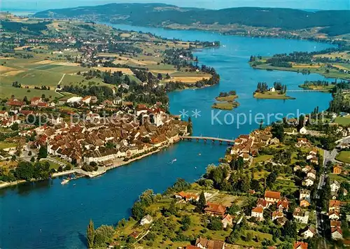 AK / Ansichtskarte Stein_Rhein Fliegeraufnahme mit Untersee Stein Rhein