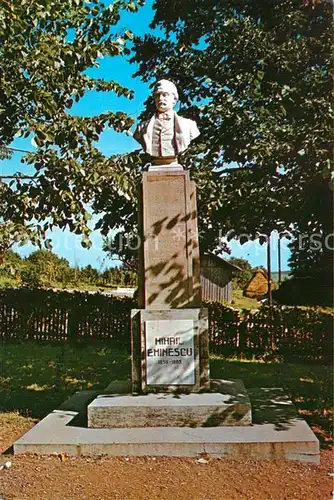 AK / Ansichtskarte Ipotesti Bustul lui M Eminescu 