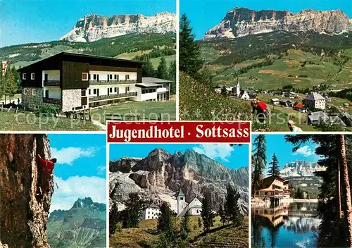 AK / Ansichtskarte La_Villa_Val_Badia Jugendhotel Ciasa Sottsass Teilansichten La_Villa_Val_Badia