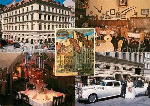 AK / Ansichtskarte Muenchen Traditions Gaststaette Altes Hackerhaus Gastraeume Hochzeitsmotiv Muenchen