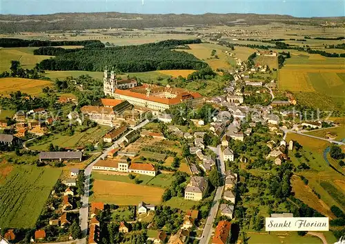 AK / Ansichtskarte St_Florian Fliegeraufnahme mit Barockstift Oberoesterreich St_Florian