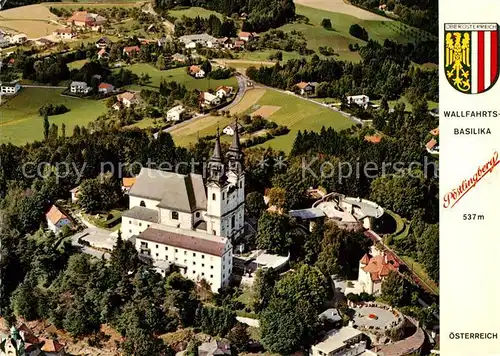 AK / Ansichtskarte Poestlingberg Wallfahrts Basilika Sieben Schmerzen Mariae Fliegeraufnahme Poestlingberg