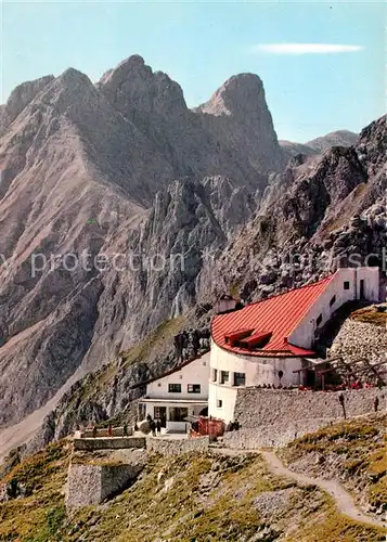 AK / Ansichtskarte Innsbruck Nordkettenbahn Hafelekar Bergstation mit Brandjoch Innsbruck