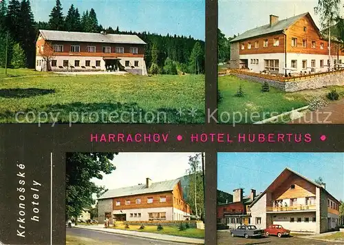 AK / Ansichtskarte Harrachov_Harrachsdorf Krkonosske Hotely Vrchlabi Hotel Hubertus s ubytovnou v Harrachove Harrachov Harrachsdorf