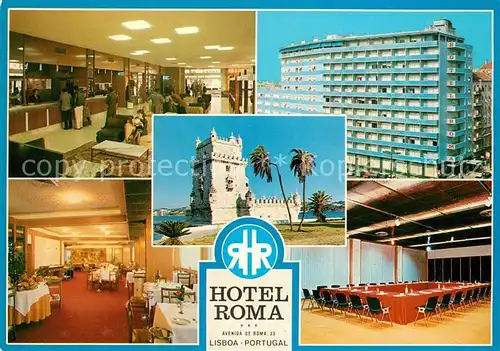 AK / Ansichtskarte Lisboa Hotel Roma Gastraeume Konferenzraum Schloss Lisboa