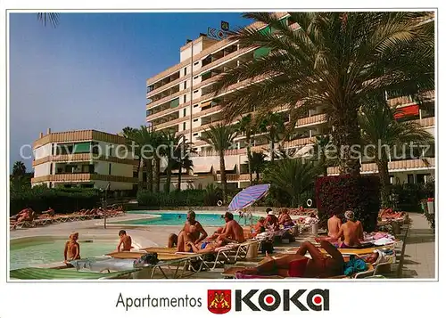 AK / Ansichtskarte Playa_del_Ingles Apartamentos Koka Pool Playa_del_Ingles