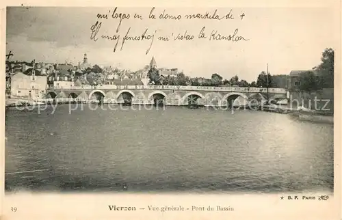 AK / Ansichtskarte Vierzon Pont du Bassin Vierzon