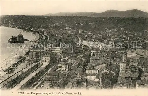 AK / Ansichtskarte Nice_Alpes_Maritimes Vue panoramique prise du Chateau Cote d Azur Nice_Alpes_Maritimes