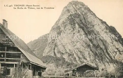 AK / Ansichtskarte Thones La Roche de Thones vue de Tronchine Thones