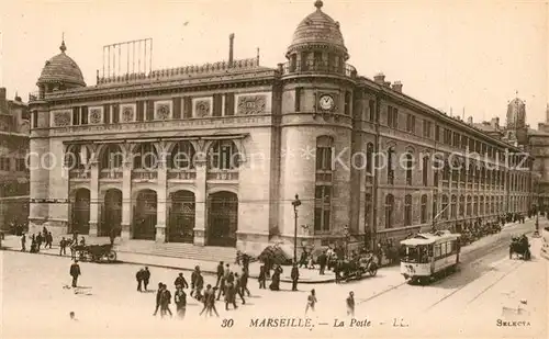 AK / Ansichtskarte Marseille_Bouches du Rhone La Poste Tram Marseille