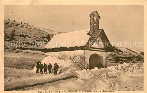 AK / Ansichtskarte Beuil Chapelle Sainte Anne aux Launes en hiver Beuil