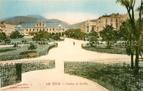 AK / Ansichtskarte Nice_Alpes_Maritimes Casino et Jardin Cote d Azur Nice_Alpes_Maritimes