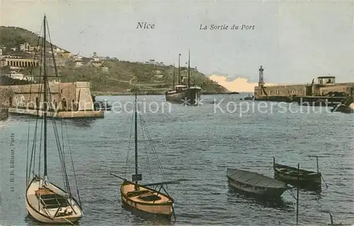 AK / Ansichtskarte Nice_Alpes_Maritimes La Sortie du Port Bateaux Cote d Azur Nice_Alpes_Maritimes