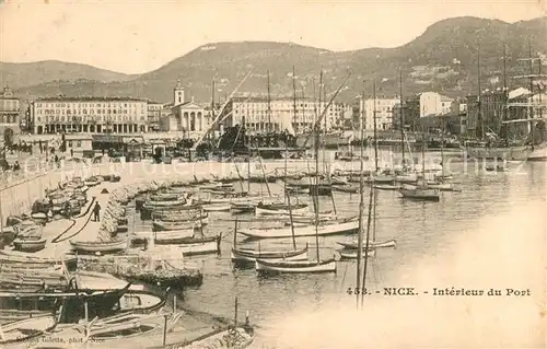 AK / Ansichtskarte Nice_Alpes_Maritimes Interieur du Port Bateaux Cote d Azur Nice_Alpes_Maritimes