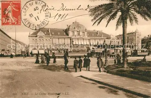 AK / Ansichtskarte Nice_Alpes_Maritimes Casino Municipal Nice_Alpes_Maritimes