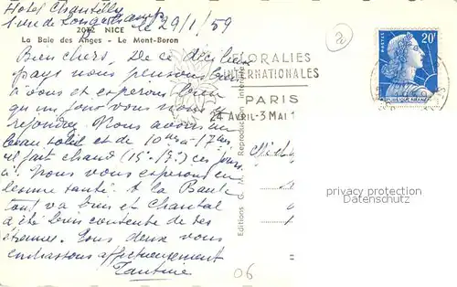 AK / Ansichtskarte Nice_Alpes_Maritimes La Baie des Anges Mont Boron Cote d Azur Nice_Alpes_Maritimes