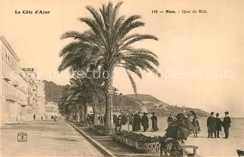 AK / Ansichtskarte Nice_Alpes_Maritimes Quai du Midi Cote d Azur Nice_Alpes_Maritimes