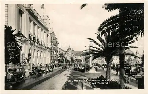 AK / Ansichtskarte Nice_Alpes_Maritimes Promenade des Anglais et les Casinos Cote d Azur Nice_Alpes_Maritimes