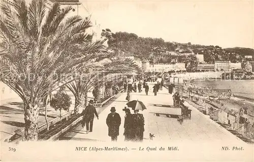 AK / Ansichtskarte Nice_Alpes_Maritimes Quai du Midi Cote d Azur Nice_Alpes_Maritimes