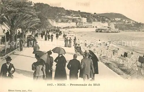 AK / Ansichtskarte Nice_Alpes_Maritimes Promenade du Midi Cote d Azur Nice_Alpes_Maritimes