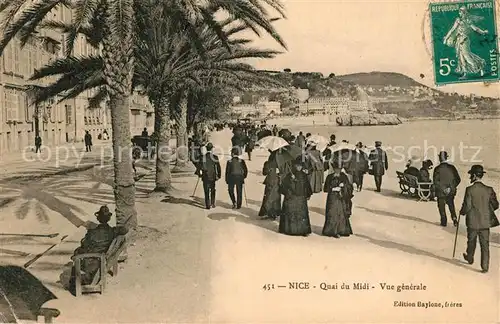 AK / Ansichtskarte Nice_Alpes_Maritimes Quai du Midi Cote d Azur Nice_Alpes_Maritimes