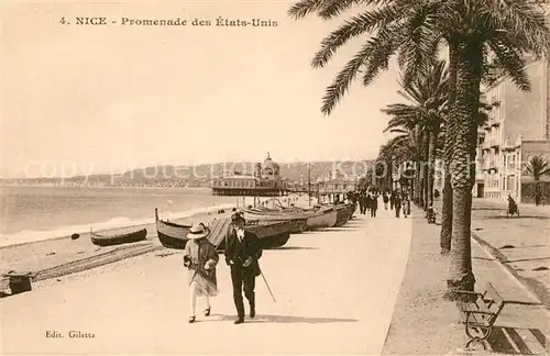 AK / Ansichtskarte Nice_Alpes_Maritimes Promenade des Etats Unis Cote d Azur Nice_Alpes_Maritimes