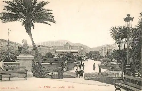 AK / Ansichtskarte Nice_Alpes_Maritimes Jardin Public Monument Cote d Azur Nice_Alpes_Maritimes