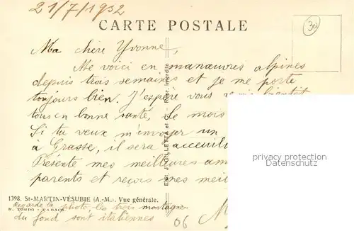 AK / Ansichtskarte Saint Martin Vesubie Vue generale Alpes Saint Martin Vesubie