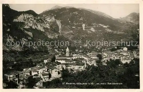 AK / Ansichtskarte Saint Martin Vesubie Vue generale Alpes Saint Martin Vesubie