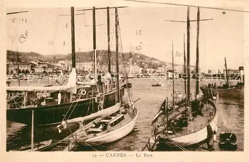 AK / Ansichtskarte Cannes_Alpes Maritimes Le Port des bateaux Cannes Alpes Maritimes